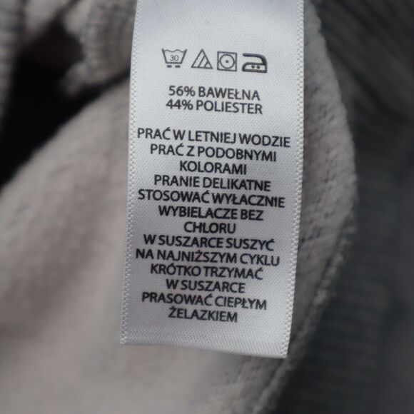 Mark Law Sweater Mens L Gray Long Sleeve Collared Button Pocket Knit Pullover - Picture 8 of 16